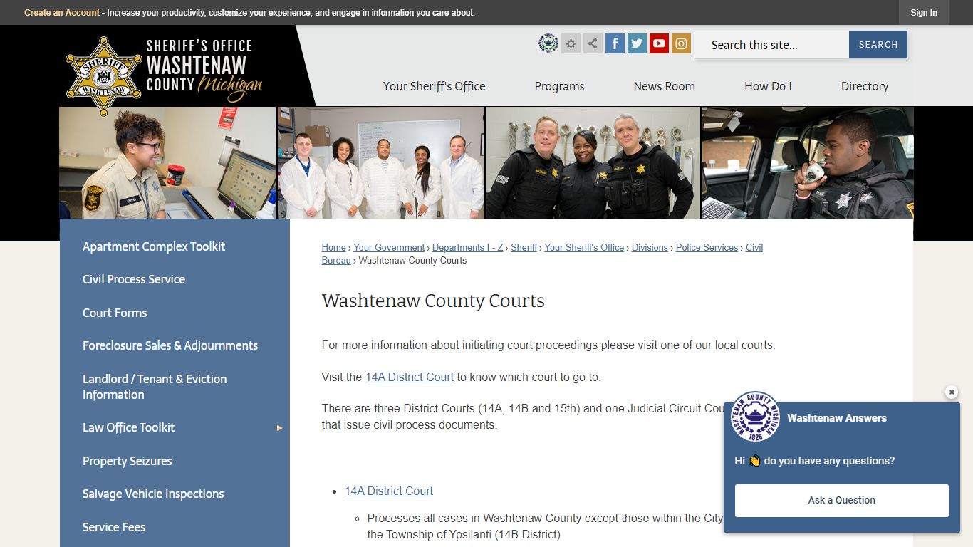 Washtenaw County Courts | Washtenaw County, MI